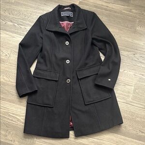 Tommy Hilfiger Black Pea Coat